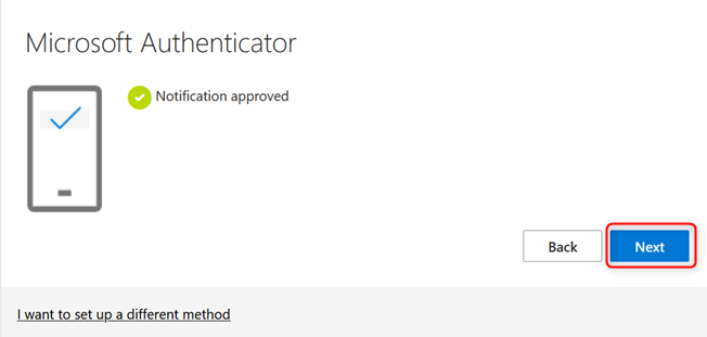 Configuration Multi-Factor Authentication - Microsoft Authenticator App Notification approved