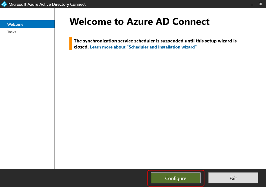 Azure AD Connect - Welcome to Azure AD Connect