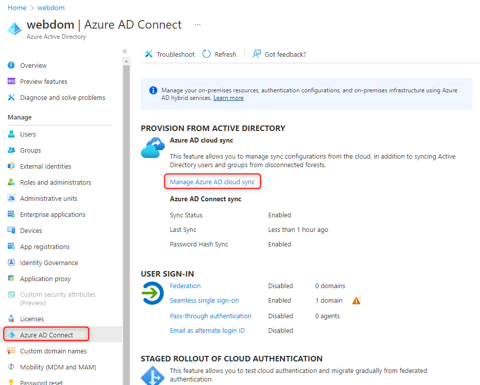 Azure AD Cloud Sync - Download Azure AD cloud sync
