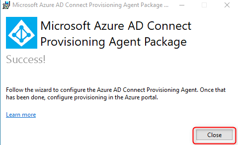 Azure AD Cloud Sync - Installation Agent
