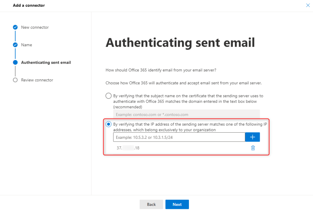 Microsoft 365 SMTP Relay - Authenticating sent email