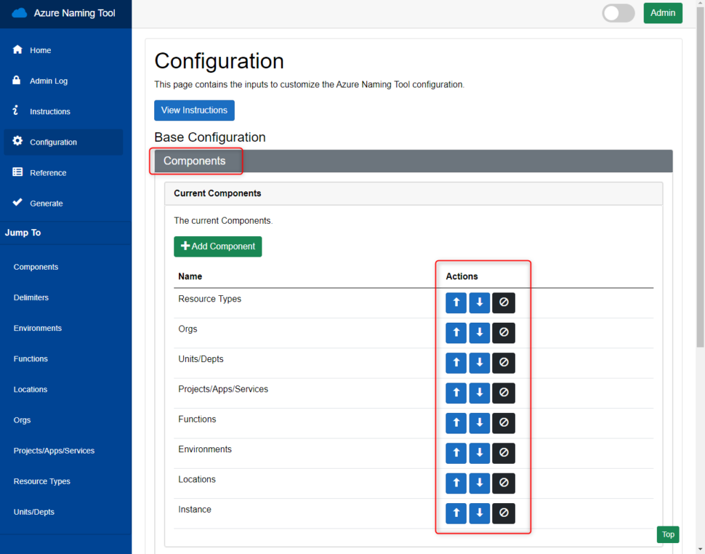 Deploying Azure Naming Tool on a docker container - Base Configruation Components
