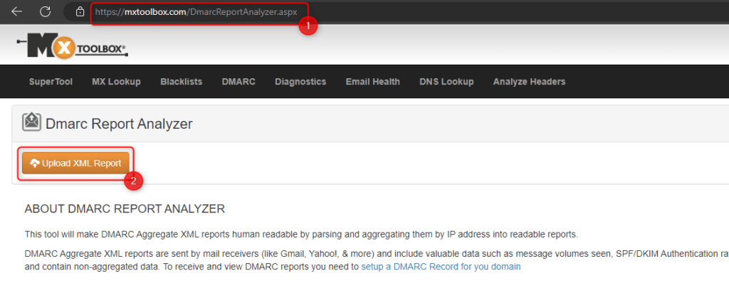 Upload DMARC Report