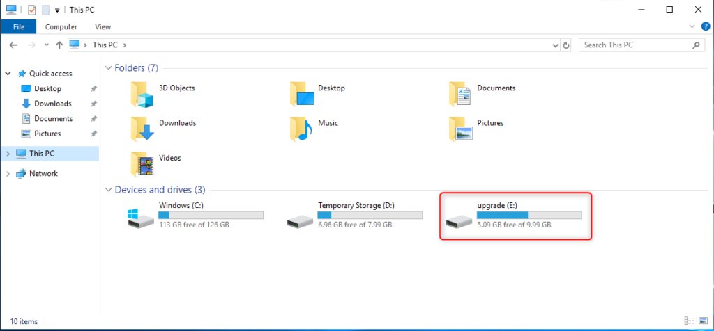 Windows Server in place upgrade - determine drive letter