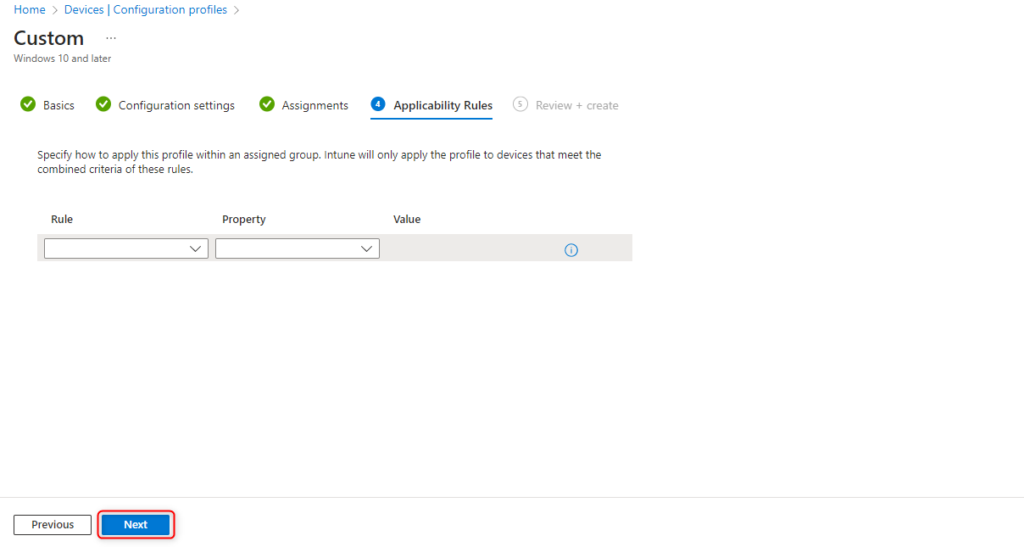 Windows LAPS in Microsoft Intune - Applicability Rules