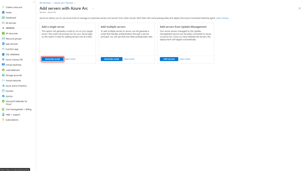 Azure Arc Windows Server - Add a single server