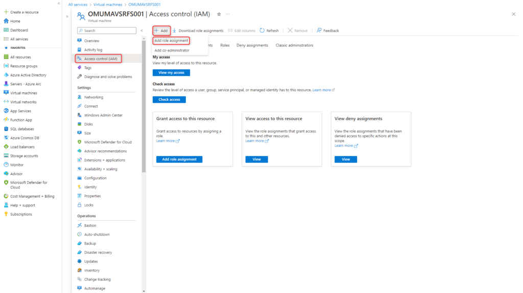SMB over QUIC Azure Server - Add role assignment