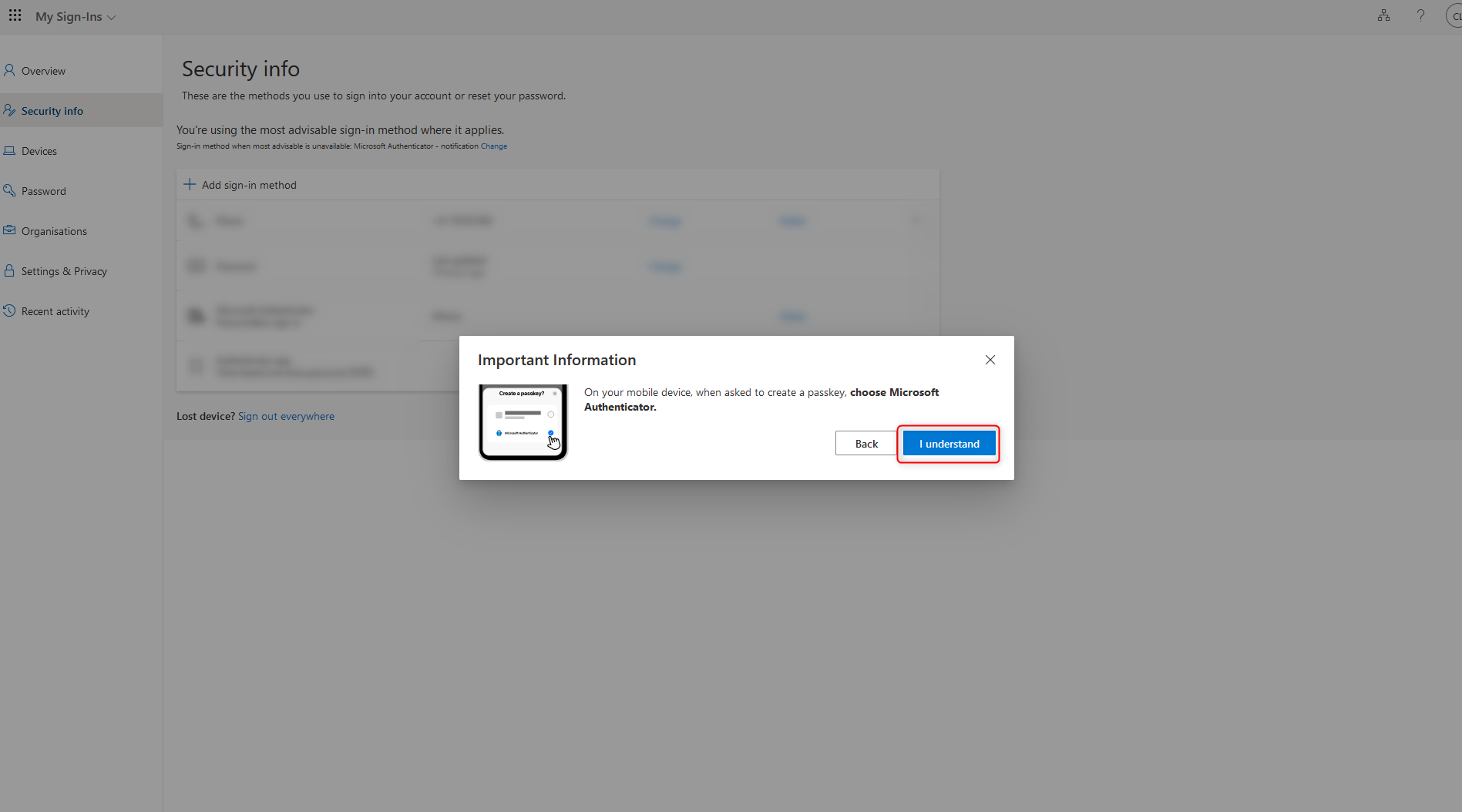 Hardening your Identities: Microsoft Authenticator device-bound passkey ...