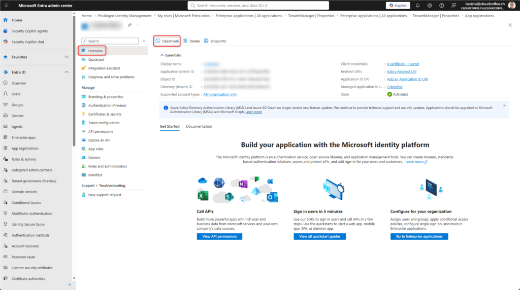 Entra ID App Registrations Properties